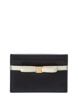 Ferragamo Bow Leather Card Case