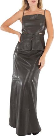 Nanushka Carlotta High Waist Flared Skirt