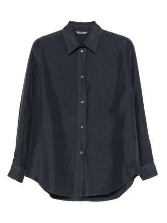 Barena long-sleeve button-up shirt - women - Fabric - 40 - Grey
