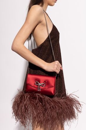 Jimmy Choo London Shoulder Bag Soft Bow Mini, Womens, Red