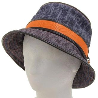 Dior Pre-owned Vintage Leren Hoed - Dames - Pre-owned - Blauw - Maat: ONE Size Leer