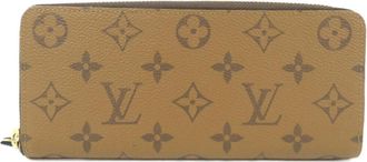 Louis Vuitton Marron Coated Canvas Long Wallet (Bi-Fold) (Pre-Owned)