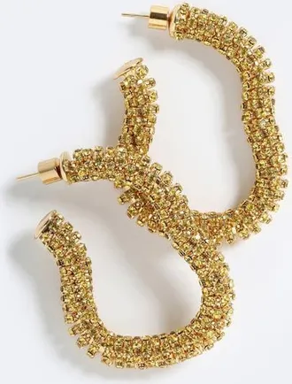 Emma Pills Obsession Sparkle Hoop in Gold at Nordstrom