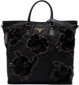 Prada Pre-owned Satchel Bag - Dames - Vintage Shopper - Zwart - ONE Size - Leer - Vintage