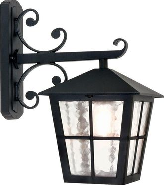 Netlighting Canterbury 1 Light Outdoor Wall Lantern Light Black E27