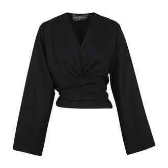 Cortana Dames, Blouses & Shirts, Zwart, Maat: XS Wol