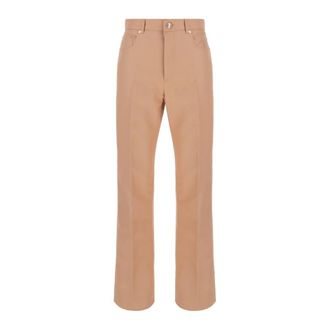 Sportmax Broeken, Dames, Beige, S, Rechte broek