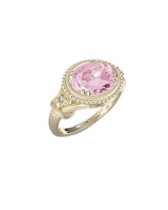 I.Reiss Company 14K 2.50 Ct. Tw. Diamond & Rose Quartz Ring