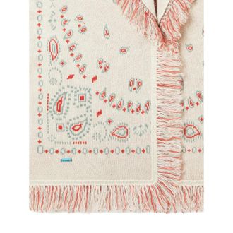 Alanui Bandana Jacquard Fringed Cardi-coat