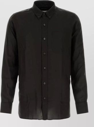 Tom Ford lyocell shirt long sleeves button collar pocket