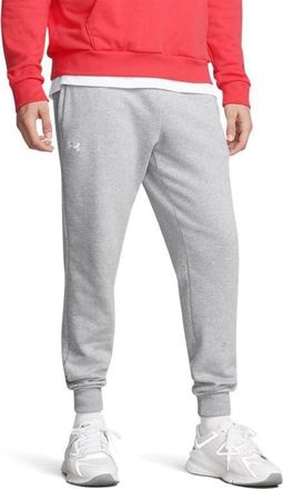 Under Armour Mens Rival Fleece Joggers Pants, (011) Mod Gray Light Heather / / White, X-Large