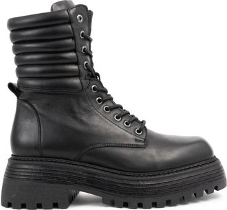 Sergio Moretti Schoenen, Dames, Zwart, 40 EU, Leer, Casual Zwarte Enkellaarsjes