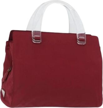Prada Pre-owned Vintage Nylon Handtas - Dames - Vintage Handtas - Rood - ONE Size - Nylon - Vintage