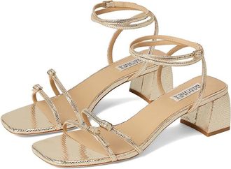 Badgley Mischka Dania Womens Wedge Shoes Gold Lizard : 6.5 M, Leather