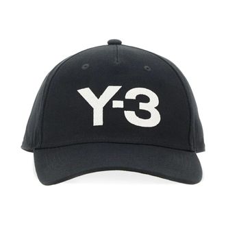 Yohji Yamamoto Accessoires, Heren, Zwart, ONE Size, Katoen, Klassieke Logo Pet