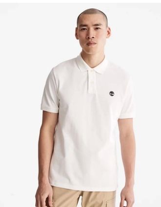 Timberland Mens Millers River Polo Shirt - White - Size: 46