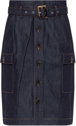 Munthe Rokken, Dames, Blauw, XS, Katoen, Raina Skirt