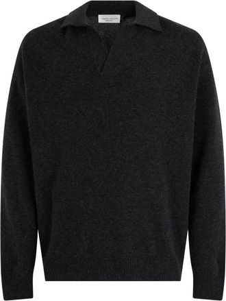 Roberto Collina Heren, Truien, Grijs, Maat: XL Wol