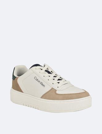 Calvin Klein Mens Mens Kiko Colorblock Sneaker - White - 10H
