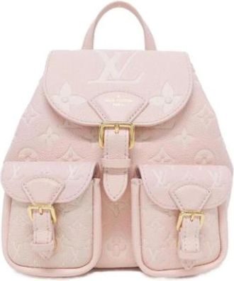 Louis Vuitton Tweedehands Canvas Louis Vuitton tassen - Dames - Vintage Rugzakken - Roze - ONE Size - Vintage