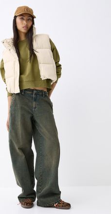 Twik Womens Cropped quilted vest