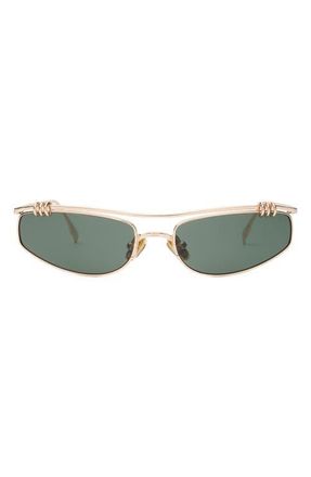DEZI Linked Up Sunglasses in Linked Up Gold /Dark Moss at Nordstrom