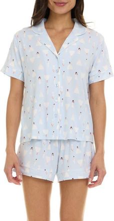 Flora Nikrooz Joy Short Pajamas in Light Blue at Nordstrom, Size X-Small