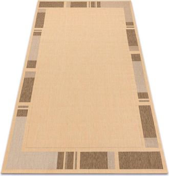 RugsX Rugsx - Alfombra De Cuerda Sisal Floorlux 20195 Color Ma&iacute;z/color Caf&eacute; Beige 200x290 Cm