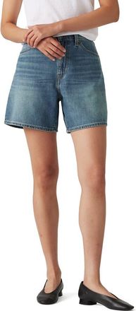 Levi's Baggy High Waist Cotton & Linen Denim Shorts in Stop Flaxing Short at Nordstrom, Size 28