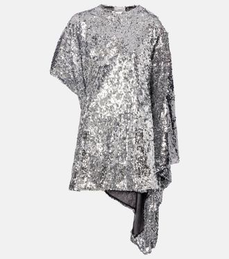 Coperni Vestido corto Zero Waste con lentejuelas