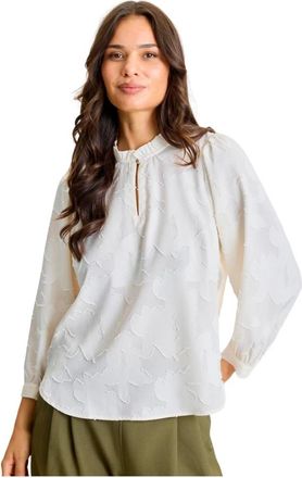 In Front IN Front, Dames, Blouses & Shirts, Wit, Maat: L