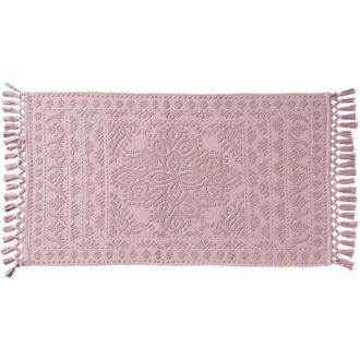 French Connection Nellore Fringe Bath Rug in Dusty Pink at Nordstrom Rack, Size 26X49