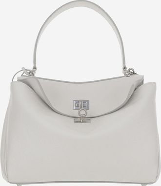 Balenciaga White Small Rodeo Satchel