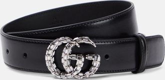 Gucci GG Marmont embellished leather belt