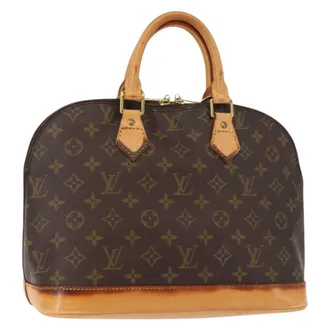 Louis Vuitton Alma Monogram Canvas Brown Canvas Handbag (Pre-Owned)