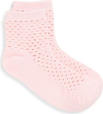 Stems Netted Crew Socks in Pink at Nordstrom