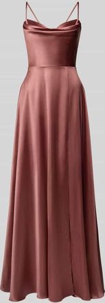 Luxuar Luxuar Regular Fit Abendkleid mit Gehschlitz in Terra, Gr&ouml;&szlig;e 32