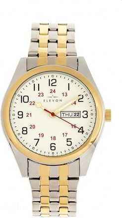 Elevon Watches Gann Bracelet Watch with Day and Date Display, Gold/Silver