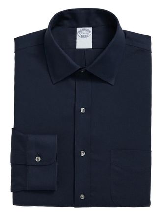 Brooks Brothers ainsley-collar pocket shirt - Blue