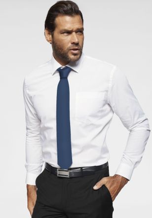 Man's World Lederg&uuml;rtel MANS WORLD, Herren, Gr. 11,5, schwarz, Obermaterial: 100% Rindsleder, unifarben mit Farbeinsatz, festlich, G&uuml;rtel Lederg&uuml;rtel, mit elegant