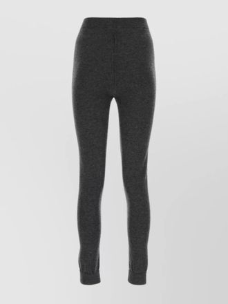 Saint Laurent cashmere high-rise leggings