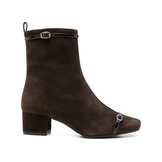 Carel Schoenen, Dames, Bruin, 36 EU, Leer, Heeled Boots