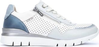 Pikolinos Dames Sneaker - Cantabria W4R-6968C1 - Dames - Sneakers - Wit - 36 EU - Leer - Schoenen