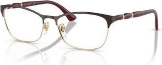 Vogue Eyewear 52mm Cat Eye optical glasses in Red at Nordstrom