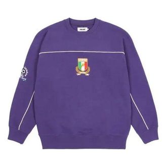 Palace SS21 Mumma Mia Crew Purple Italy Soccer/Football Logo Round Neck Long Sleeves Unisex P20CS175