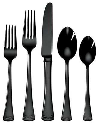 Lenox Portola Black 20Pc Flatware Set