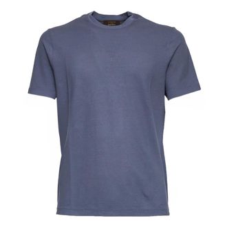 Zanone T-Shirts, male, Blue, Size: 2XL Crewneck T-Shirt