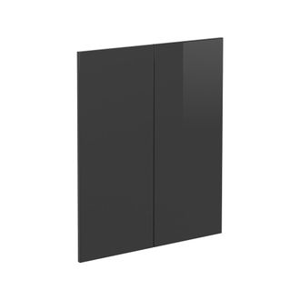Vicco Frontale Cucina R-line, Antracite Lucido, 59.2 X 71.3 Cm Frontale Del Mobile Per Mobile Base, Vicco