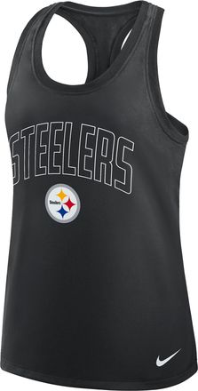 Nike Pittsburgh Steelers Primetime Nike Womens Dri-FIT NFL Racerback Tank Top in Black | 03E100A7L-8NT