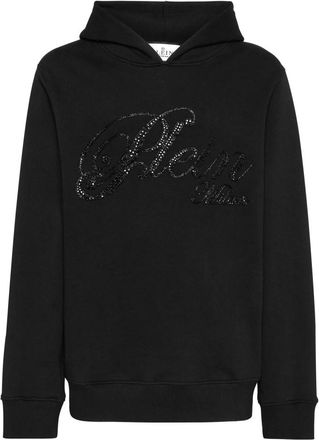 Philipp Plein Fleece Hoodie Sweatshirt Stones - Heren - Hoodies - Zwart - 3XL - Katoen - Hoodies & sweatvesten